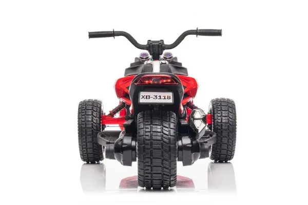 Elektro Kindermotorrad, Dreirad, 12V7A, 2 Motoren, MP3 + Leder, Mod.118